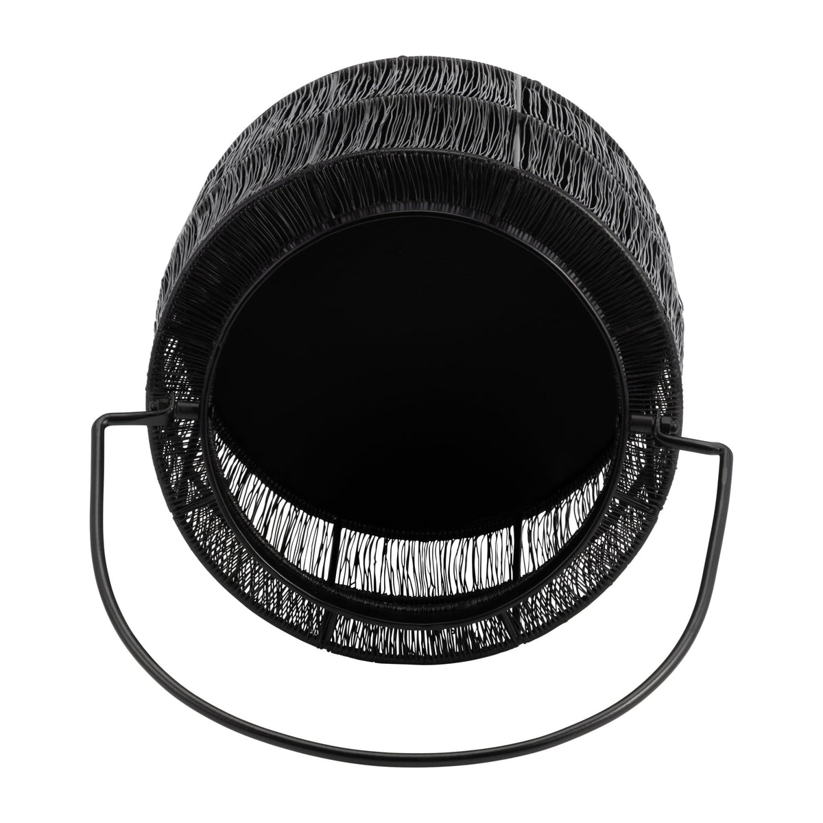METAL 10.25" WIRE LANTERN, BLACK Candle Holders| Sagebrook Home