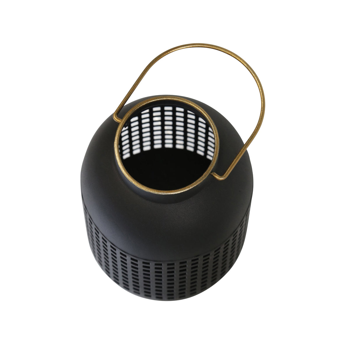 METAL 11" CAGE HURRICANE LANTERN, BLACK Candle Holders| Sagebrook Home
