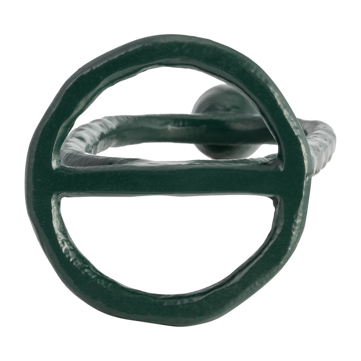 METAL, 11" OPEN OVAL TAPER CANDLEHOLDER, DARK GREE Candle Holders| Sagebrook Home