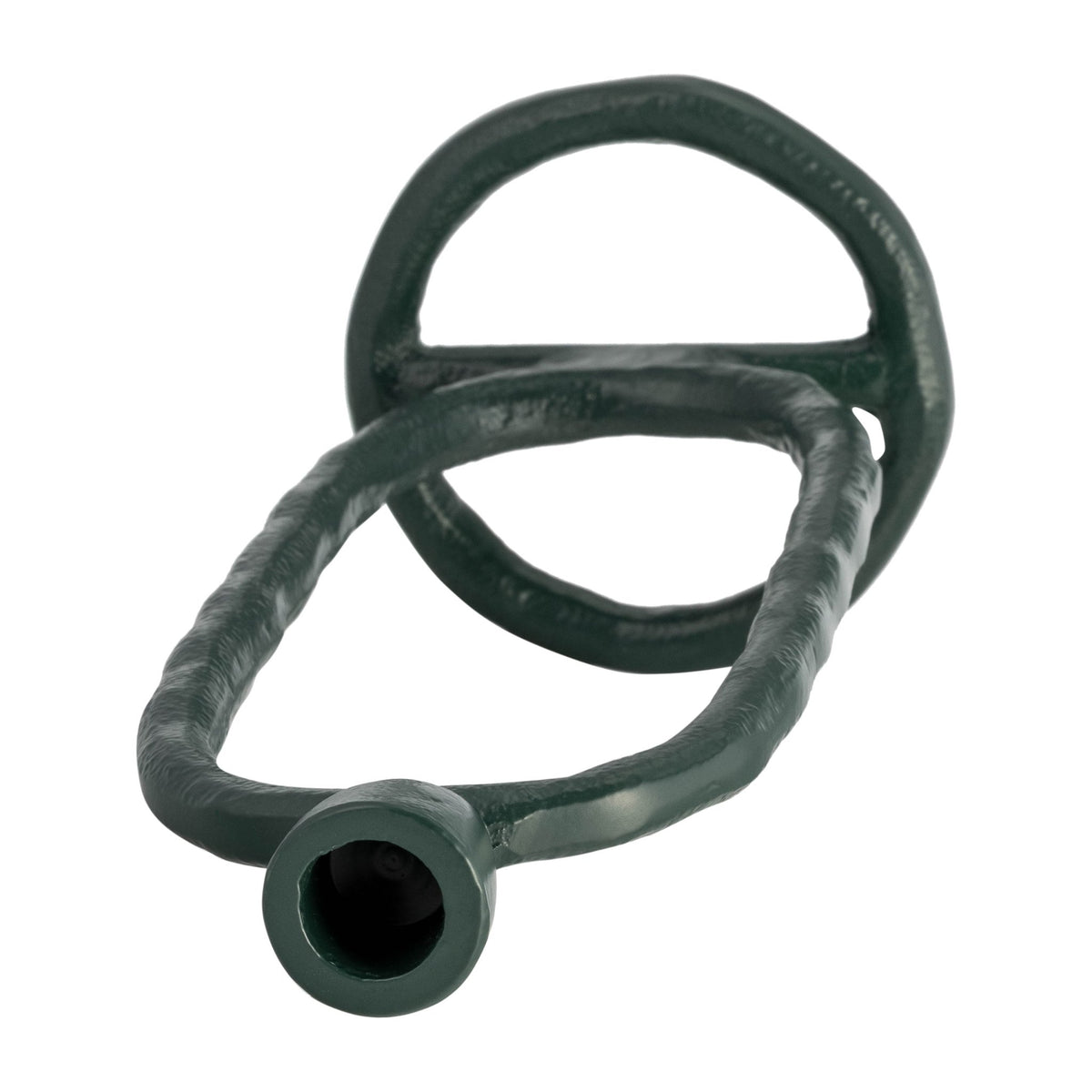 METAL, 11" OPEN OVAL TAPER CANDLEHOLDER, DARK GREE Candle Holders| Sagebrook Home