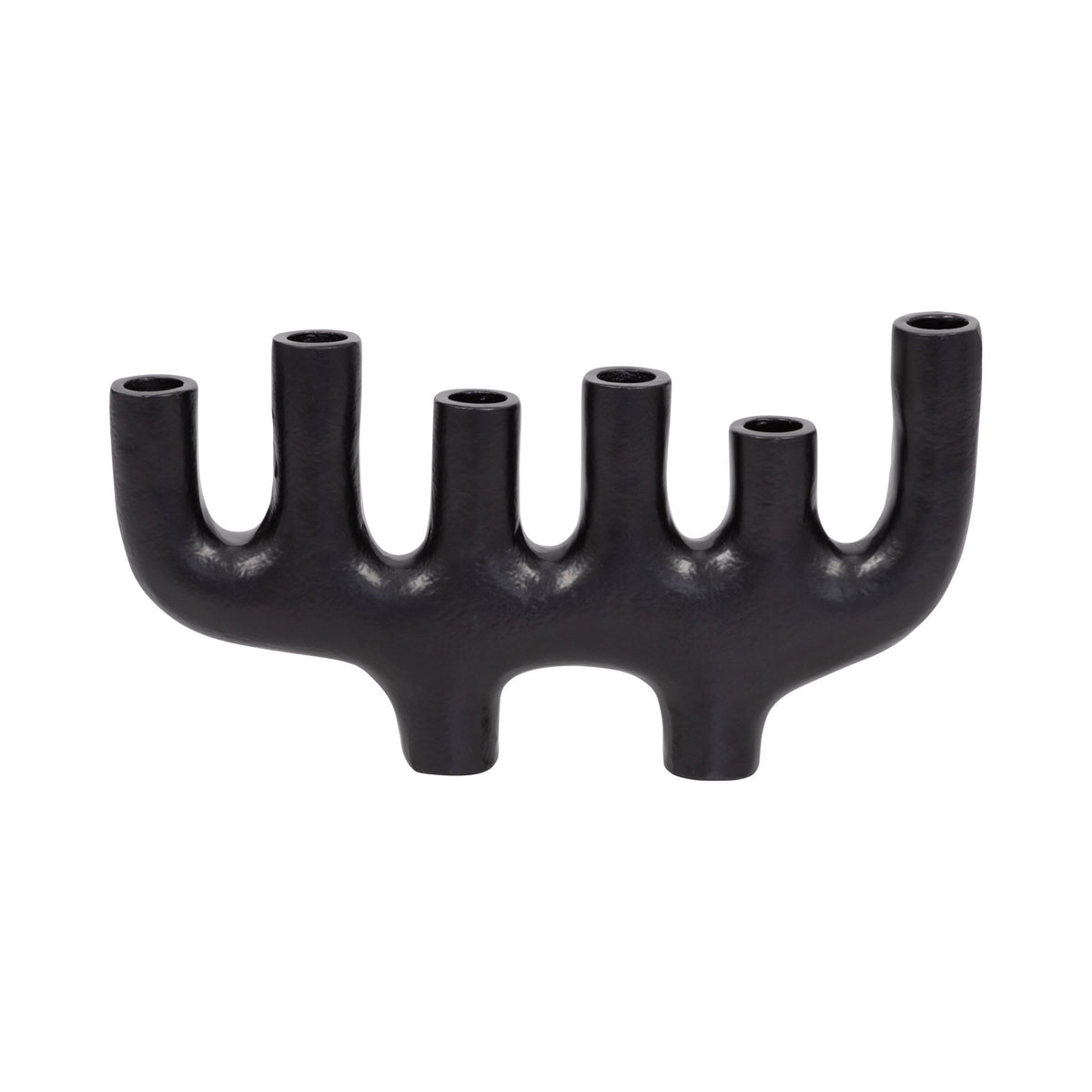 METAL, 13" 6 TAPER CANDELABRA, BLACK Candle Holders| Sagebrook Home