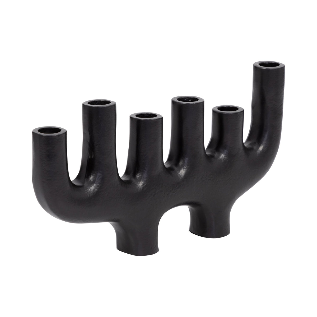 METAL, 13" 6 TAPER CANDELABRA, BLACK Candle Holders| Sagebrook Home