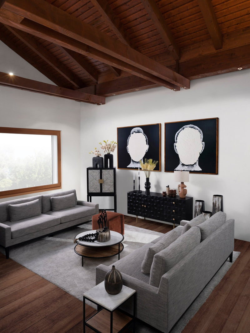 METAL, 13"H TAPER CANDLE HOLDER, BLACK - Al Rugaib Furniture