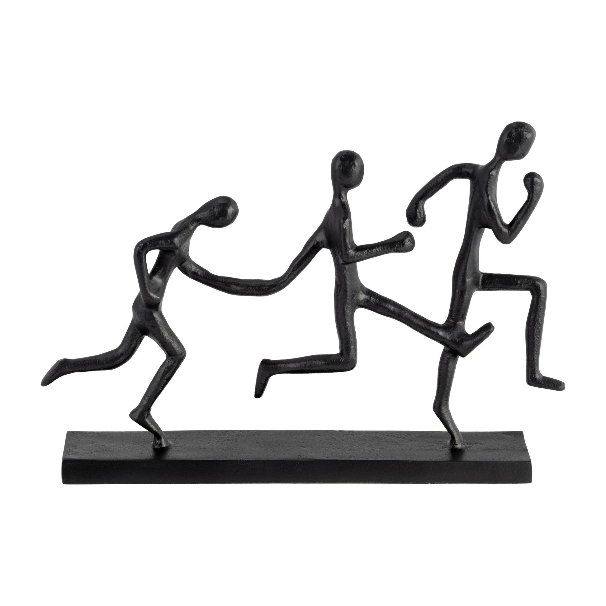 METAL, 13"L 3-MAN RUNNING, BLACK Table Decors| Sagebrook Home