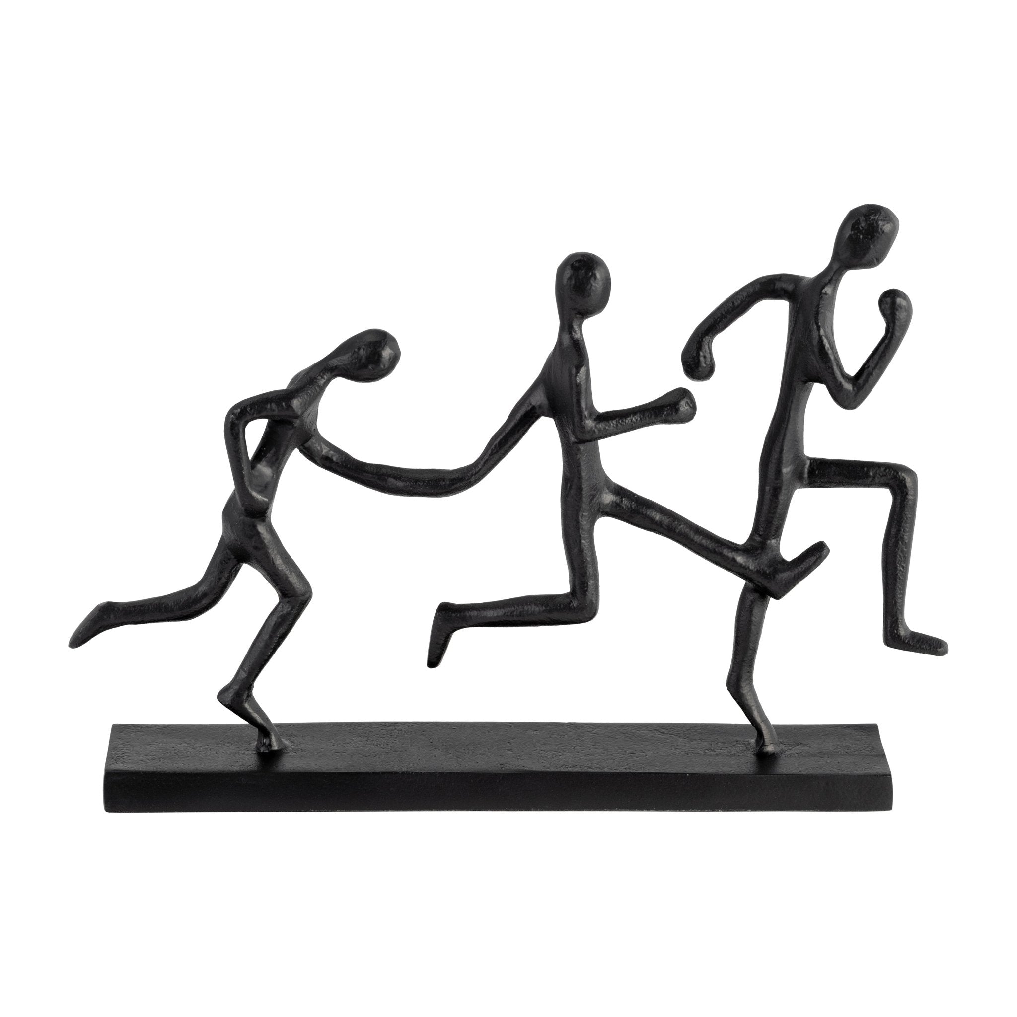 METAL, 13"L 3-MAN RUNNING, BLACK Table Decors| Sagebrook Home