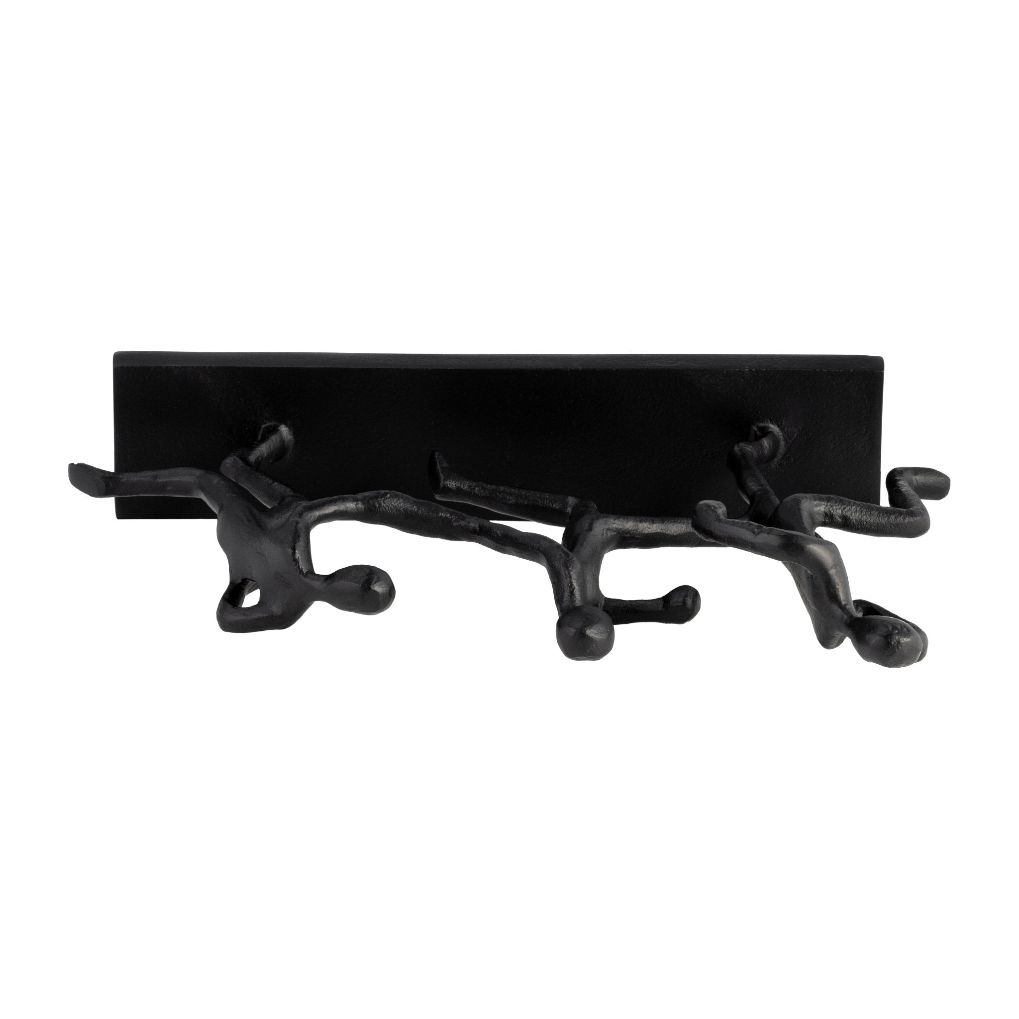METAL, 13"L 3-MAN RUNNING, BLACK Table Decors| Sagebrook Home
