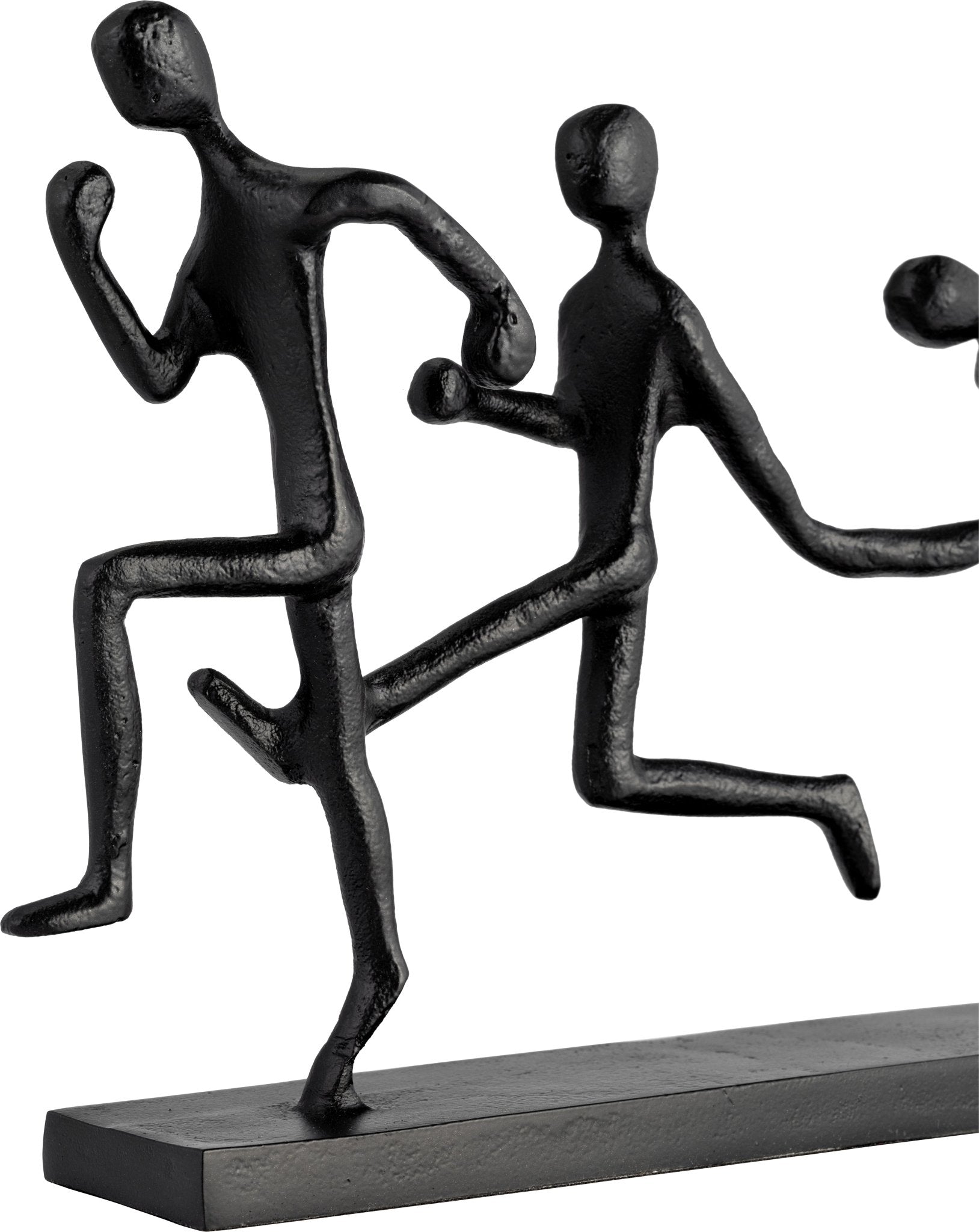 METAL, 13"L 3-MAN RUNNING, BLACK Table Decors| Sagebrook Home