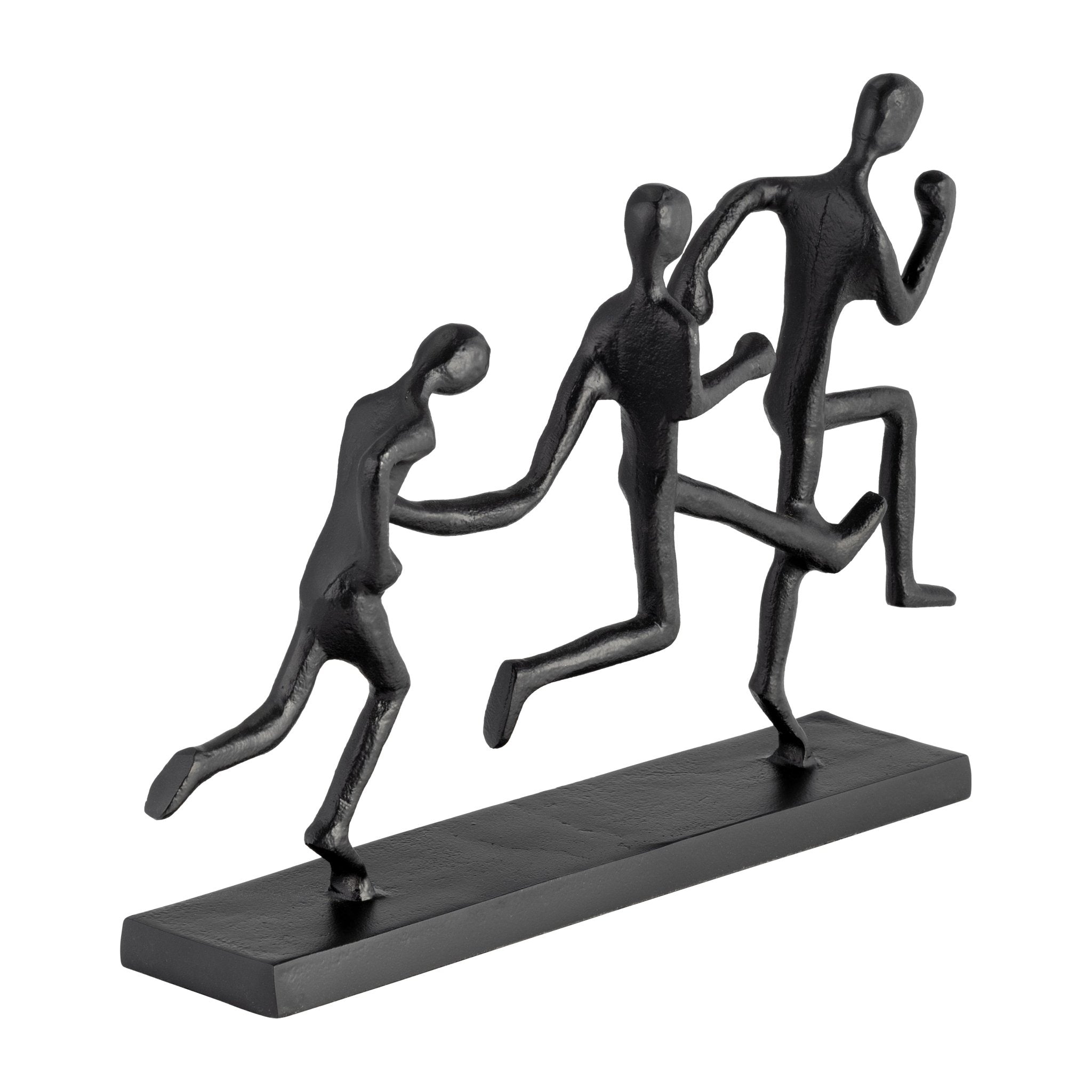 METAL, 13"L 3-MAN RUNNING, BLACK Table Decors| Sagebrook Home