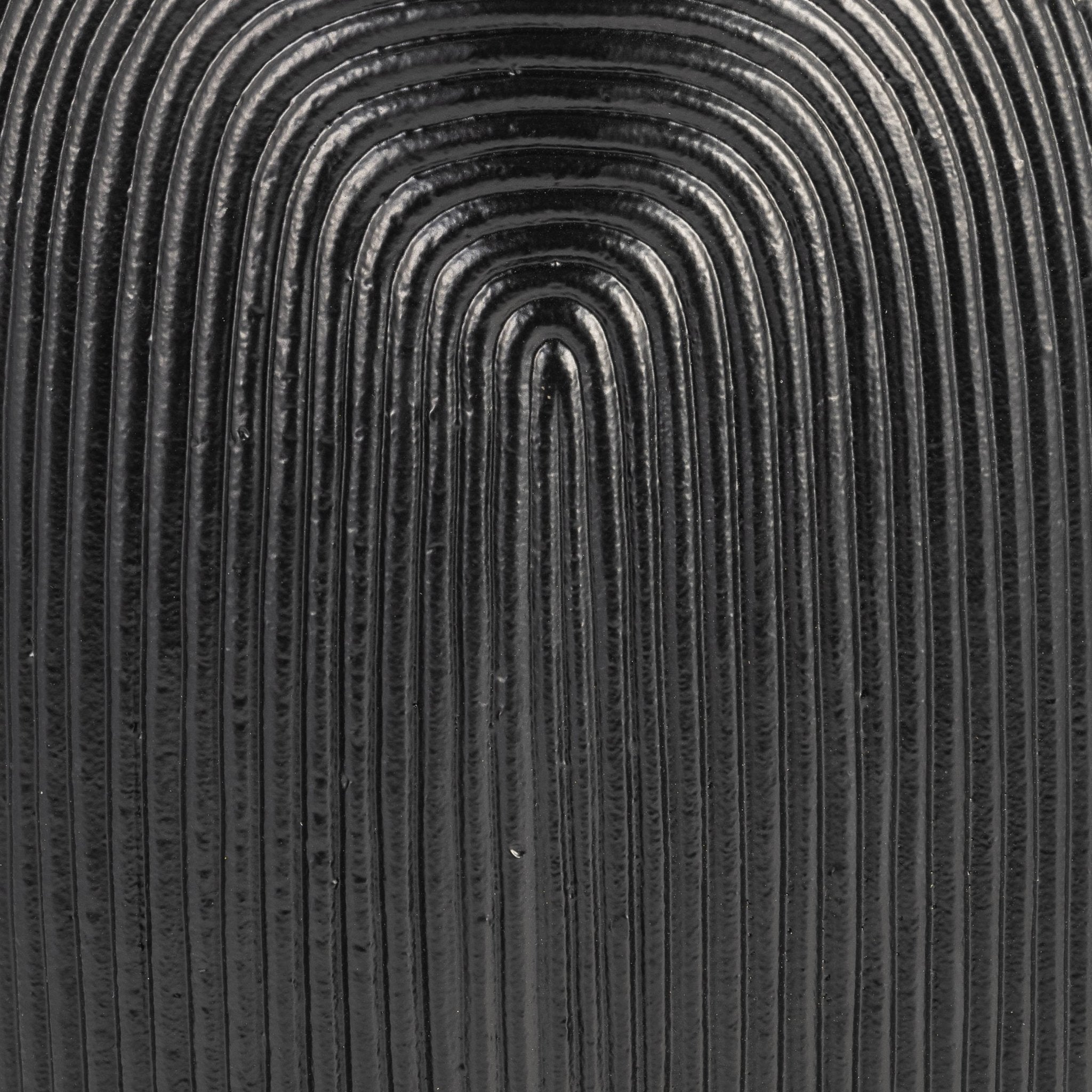 METAL, 14" ARCH VASE, MATT BLK Vases and Jars| Sagebrook Home