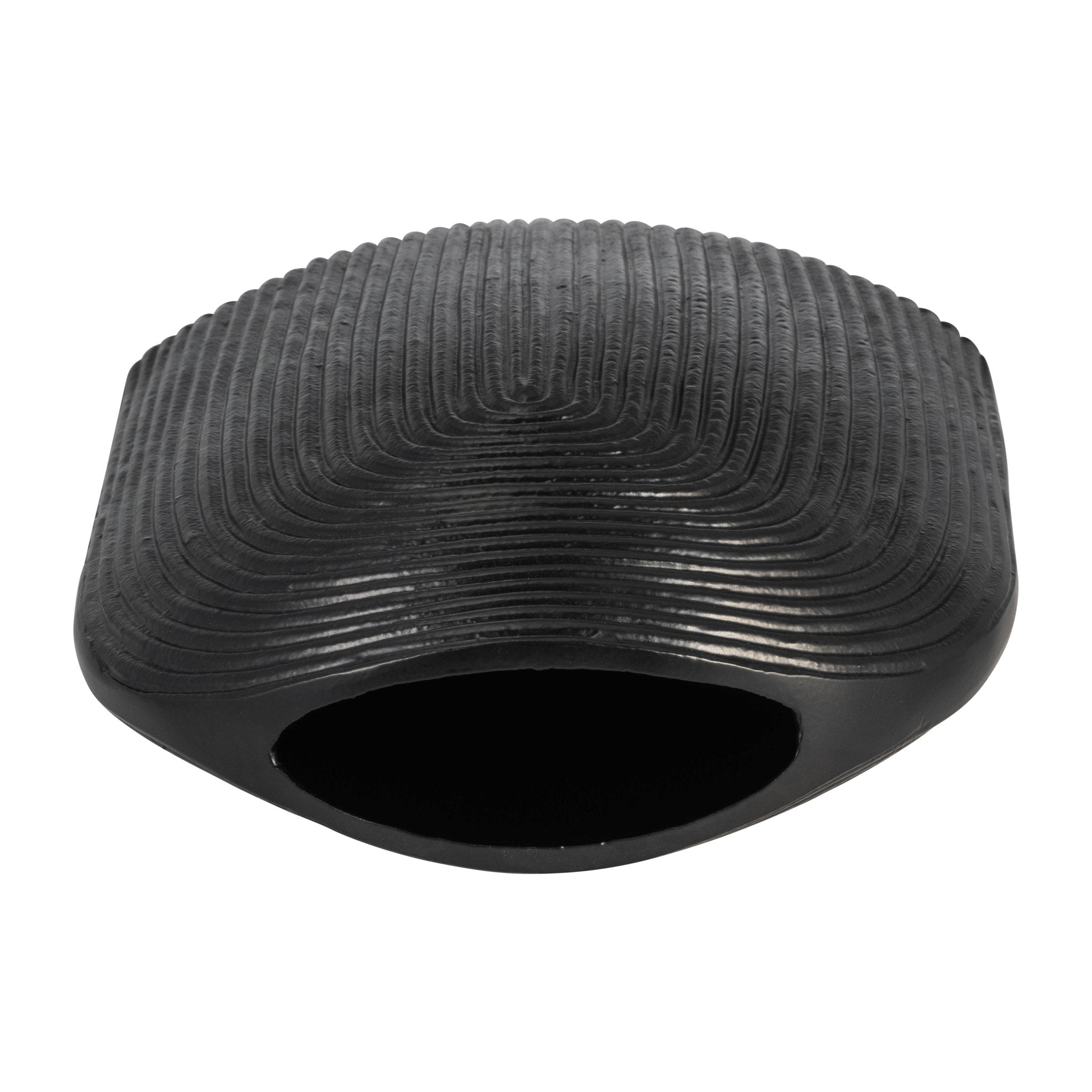 METAL, 14" ARCH VASE, MATT BLK Vases and Jars| Sagebrook Home