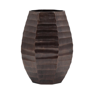 Metal, 14" Friston Large Bronze Vase - Al Rugaib Furniture
