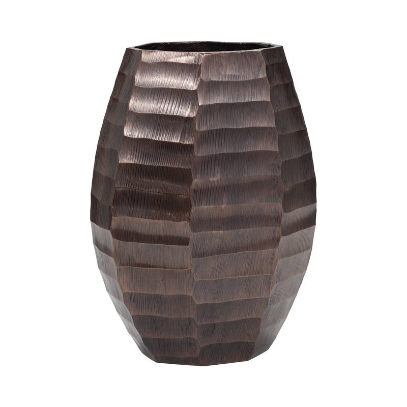Metal, 14" Friston Large Bronze Vase - Al Rugaib Furniture