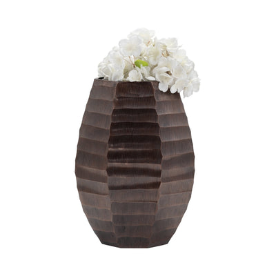 Metal, 14" Friston Large Bronze Vase - Al Rugaib Furniture
