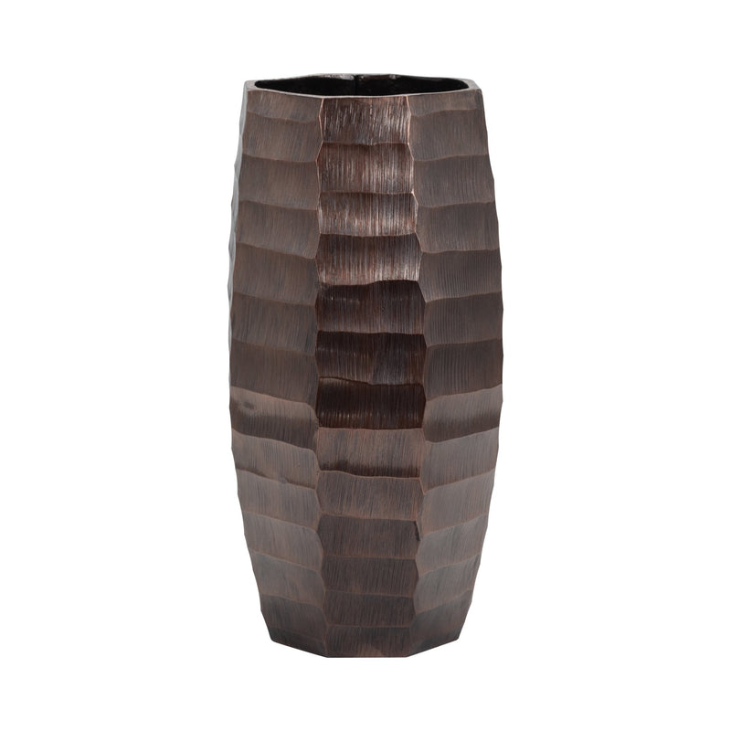 Metal, 14" Friston Large Bronze Vase - Al Rugaib Furniture