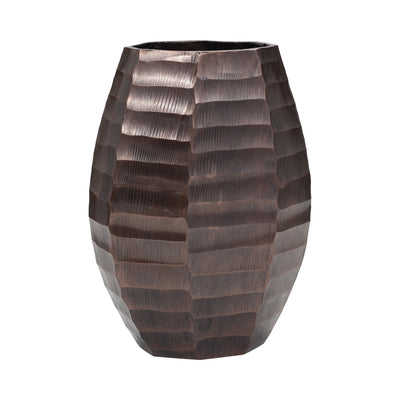Metal, 14" Friston Large Bronze Vase - Al Rugaib Furniture