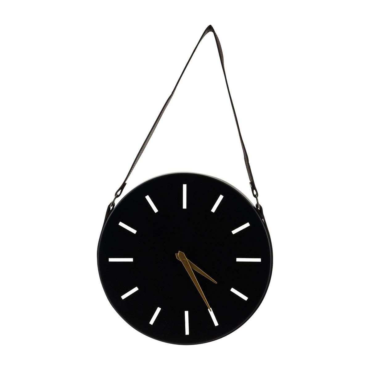 METAL, 14" WALL CLOCK, BLACK Clocks| Sagebrook Home
