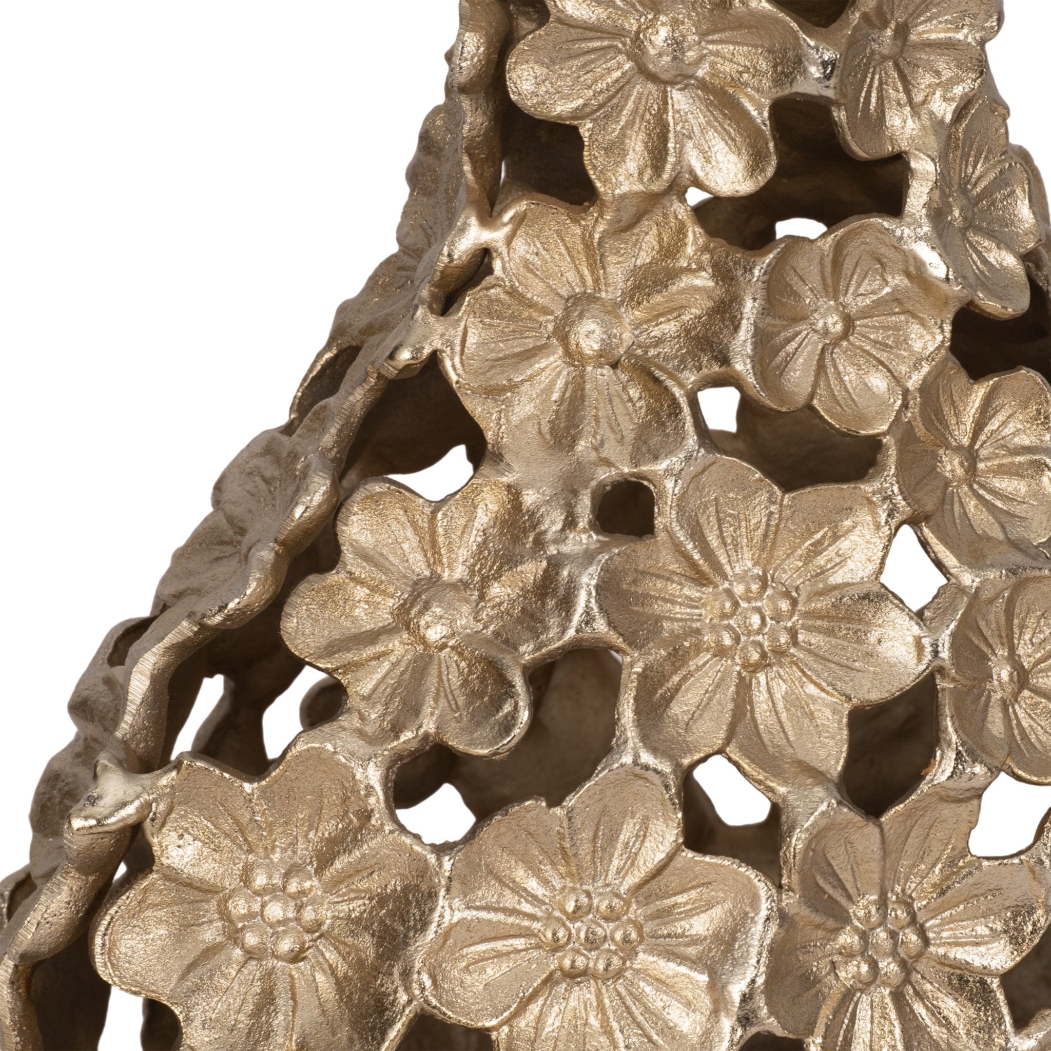 Metal, 15" Cut-out Flower Vase, Champagne Vases and Jars| Sagebrook Home