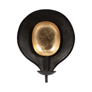 METAL, 15" ROUND VOTIVE HOLDER, BLACK/GOLD Candle Holders| Sagebrook Home