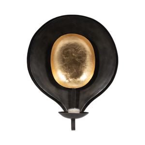 METAL, 15" ROUND VOTIVE HOLDER, BLACK/GOLD Candle Holders| Sagebrook Home
