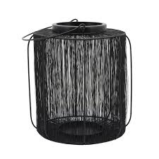 METAL 15" WIRE LANTERN, BLACK Candle Holders| Sagebrook Home