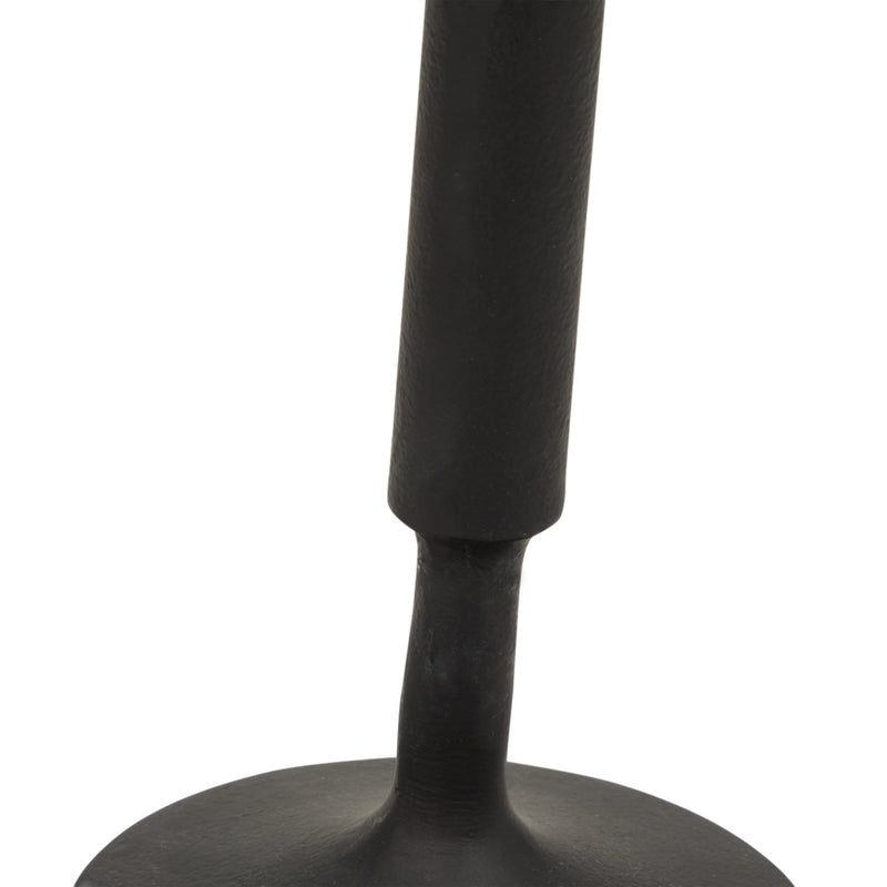 METAL, 16"H TAPER CANDLE HOLDER, BLACK - Al Rugaib Furniture