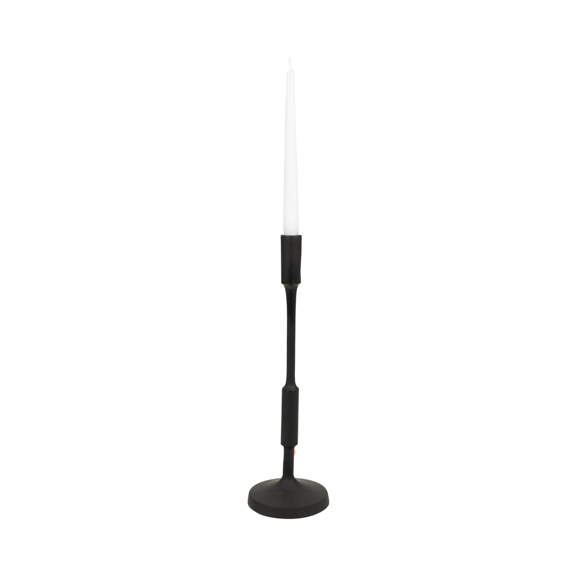 METAL, 16"H TAPER CANDLE HOLDER, BLACK Candle Holders| Sagebrook Home
