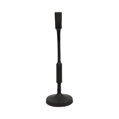 METAL, 16"H TAPER CANDLE HOLDER, BLACK - Al Rugaib Furniture