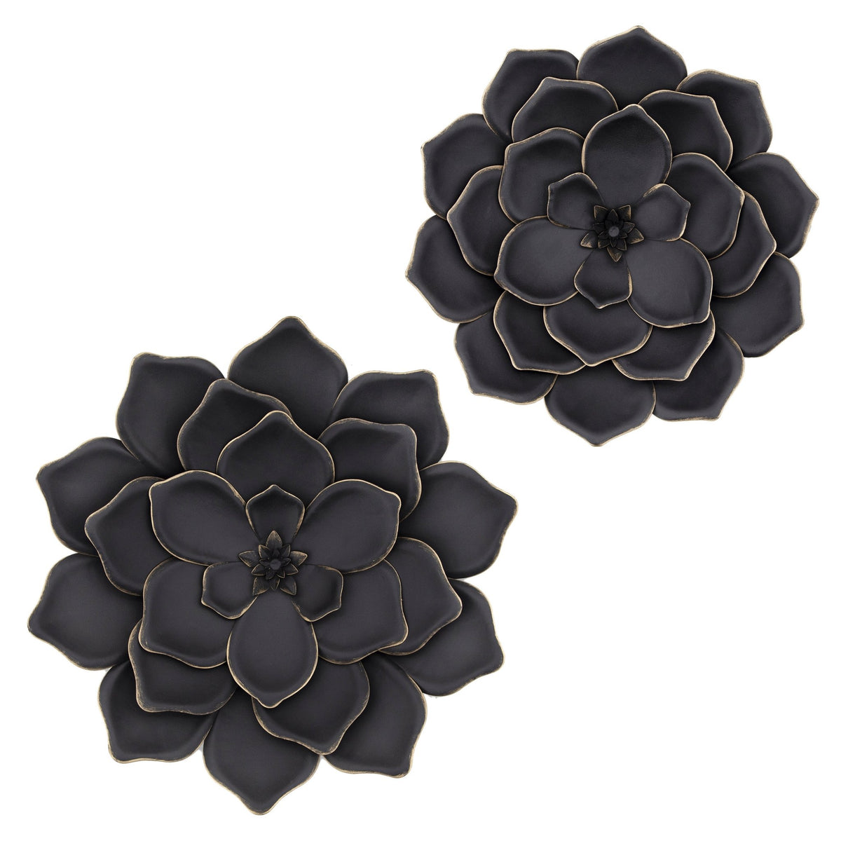 METAL 17" MULTI-LAYER FLOWER WALL DE Wall Decors| Sagebrook Home