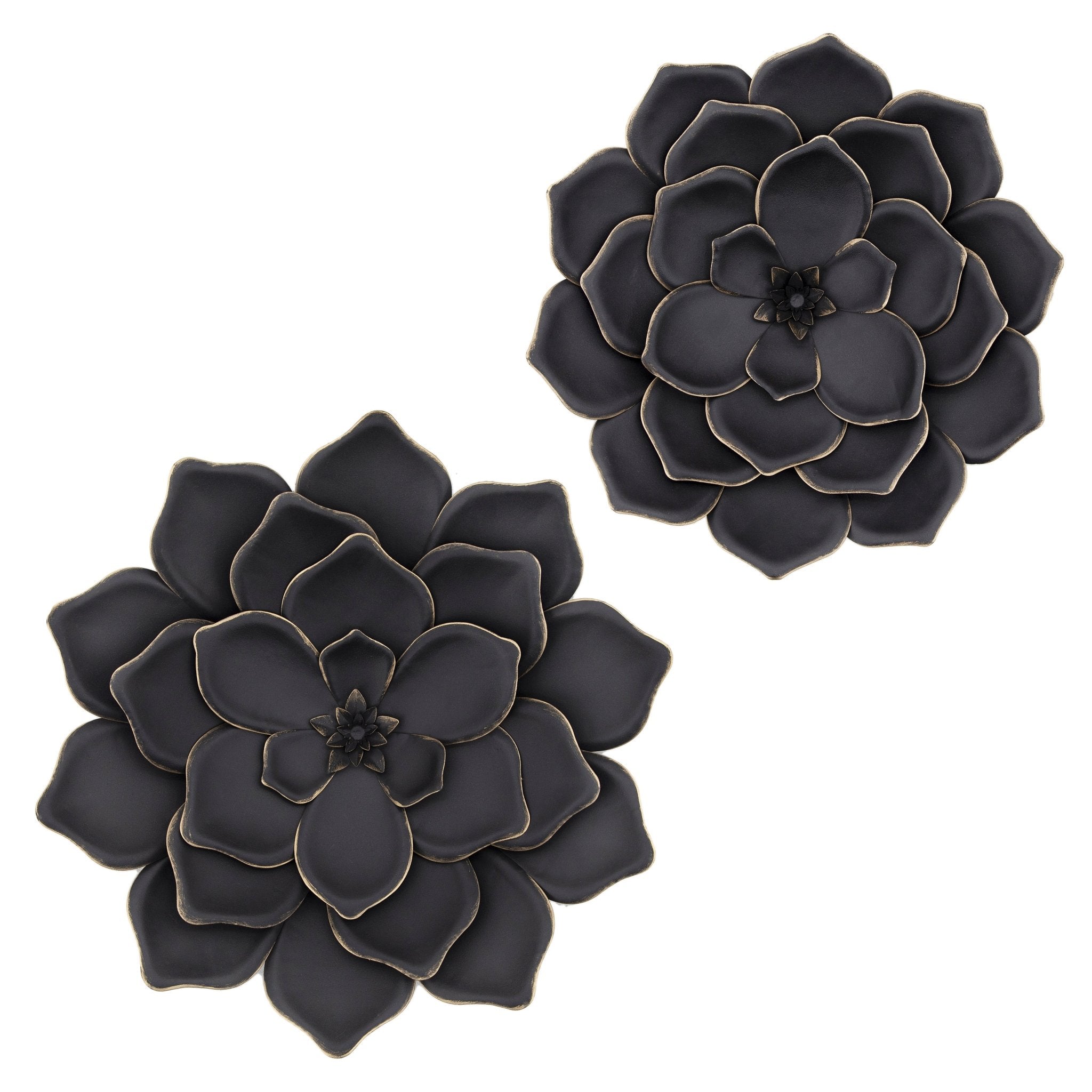 METAL 17" MULTI-LAYER FLOWER WALL DE Wall Decors| Sagebrook Home