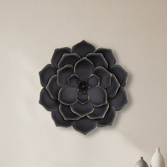 METAL 17" MULTI-LAYER FLOWER WALL DE Wall Decors| Sagebrook Home