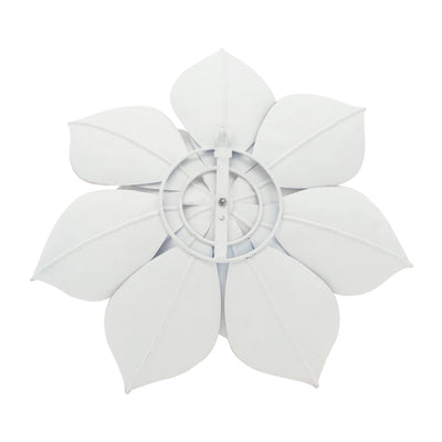 METAL 19" LOTUS WALL DECO, WHITE/GOLD - Al Rugaib Furniture
