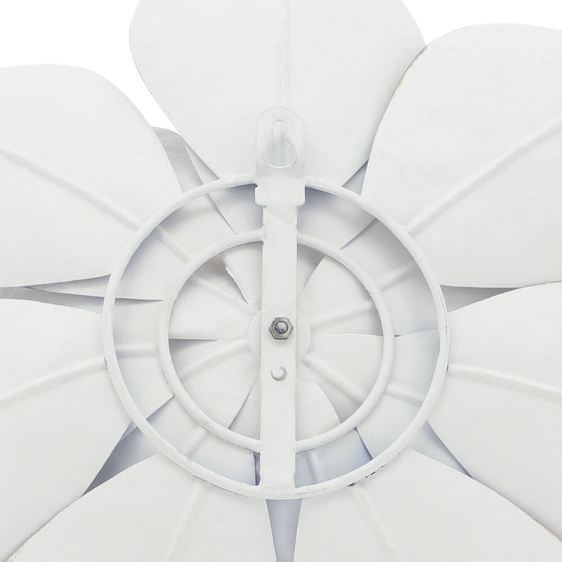 METAL 19" LOTUS WALL DECO, WHITE/GOLD - Al Rugaib Furniture