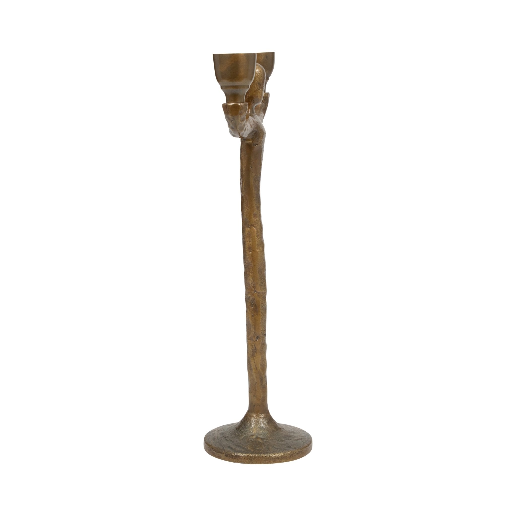 METAL, 2 TAPER CANDELABRA, GOLD Candle Holders| Sagebrook Home