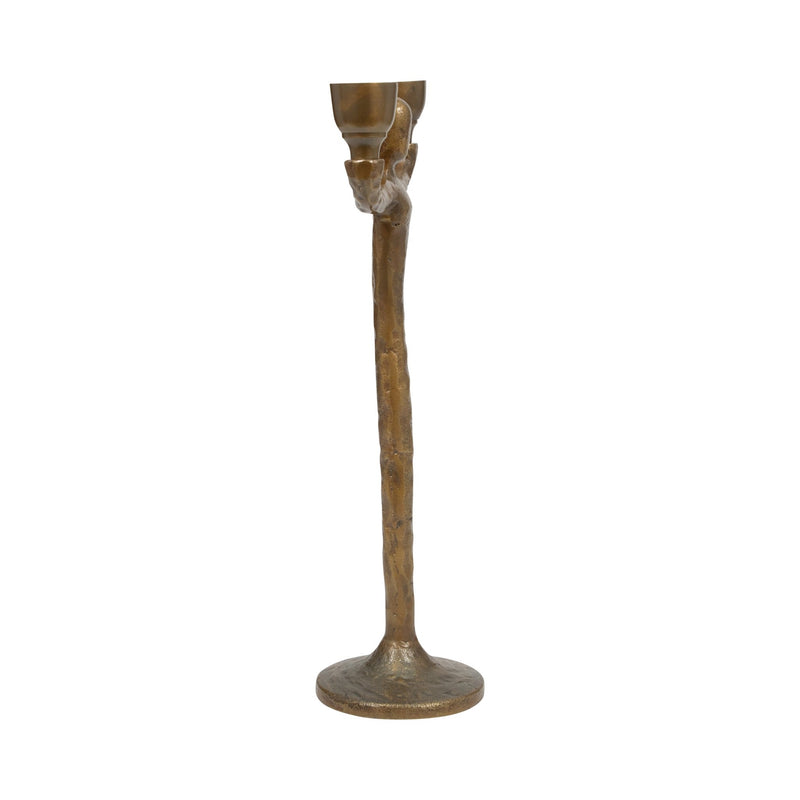 METAL, 2 TAPER CANDELABRA, GOLD - Al Rugaib Furniture