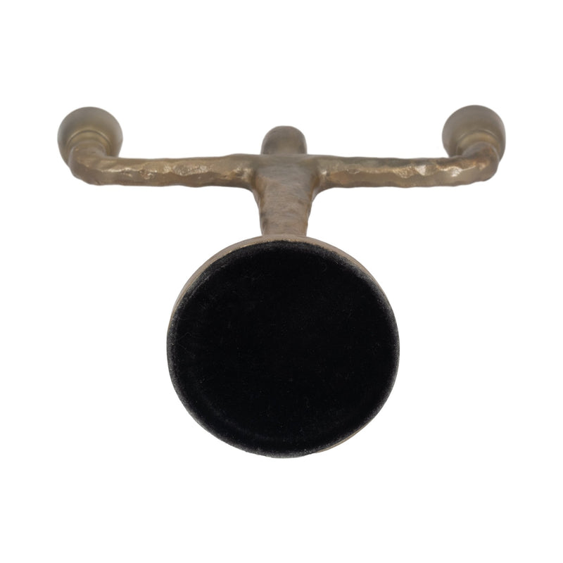 METAL, 2 TAPER CANDELABRA, GOLD - Al Rugaib Furniture