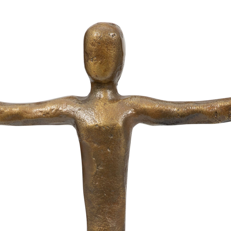 METAL, 2 TAPER CANDELABRA, GOLD - Al Rugaib Furniture