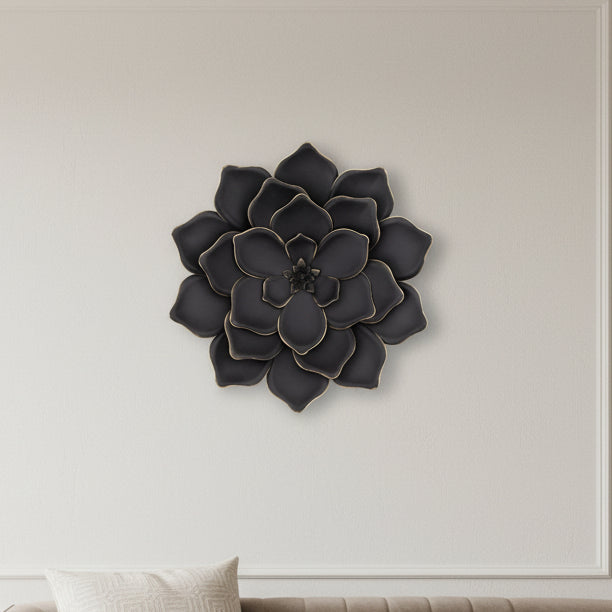 METAL 20" MULTI-LAYER FLOWER WALL DE Wall Decors| Sagebrook Home