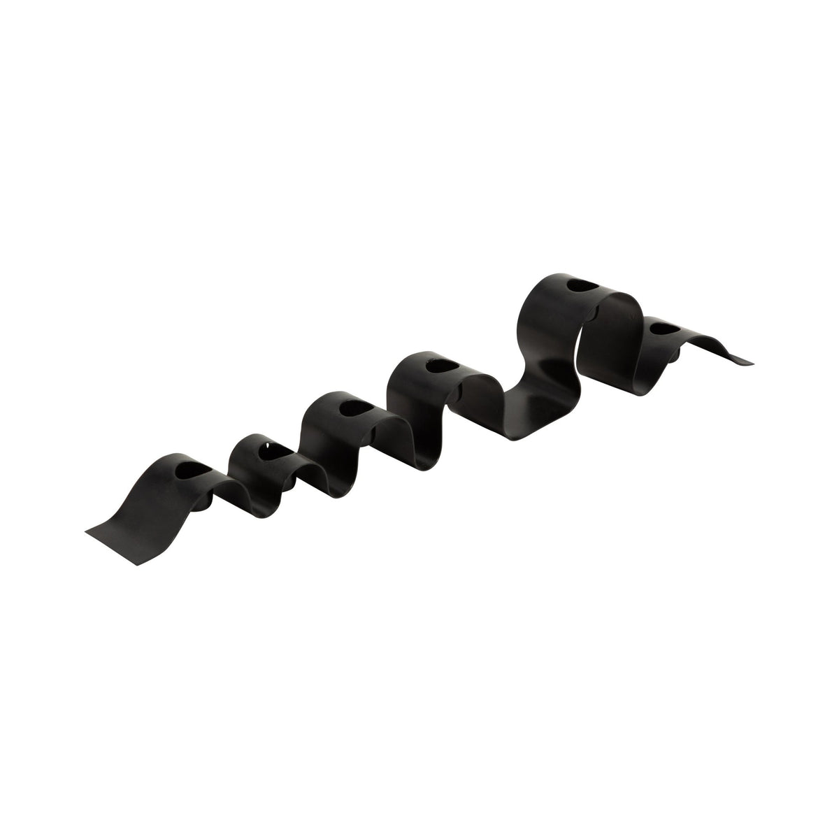 METAL, 20" RIBBON 6-TAPER CANDLE HOLDER, BLACK Candle Holders| Sagebrook Home