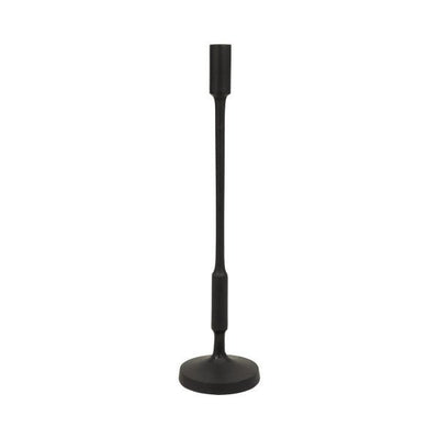 METAL, 20"H TAPER CANDLE HOLDER, BLACK - Al Rugaib Furniture