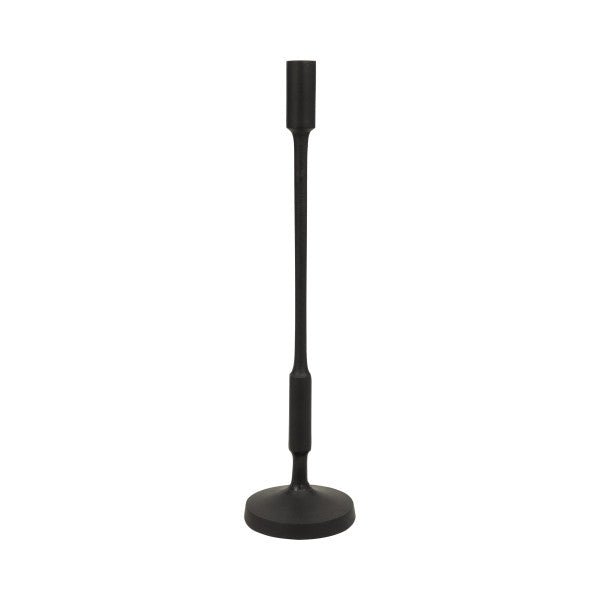 METAL, 20"H TAPER CANDLE HOLDER, BLACK - Al Rugaib Furniture