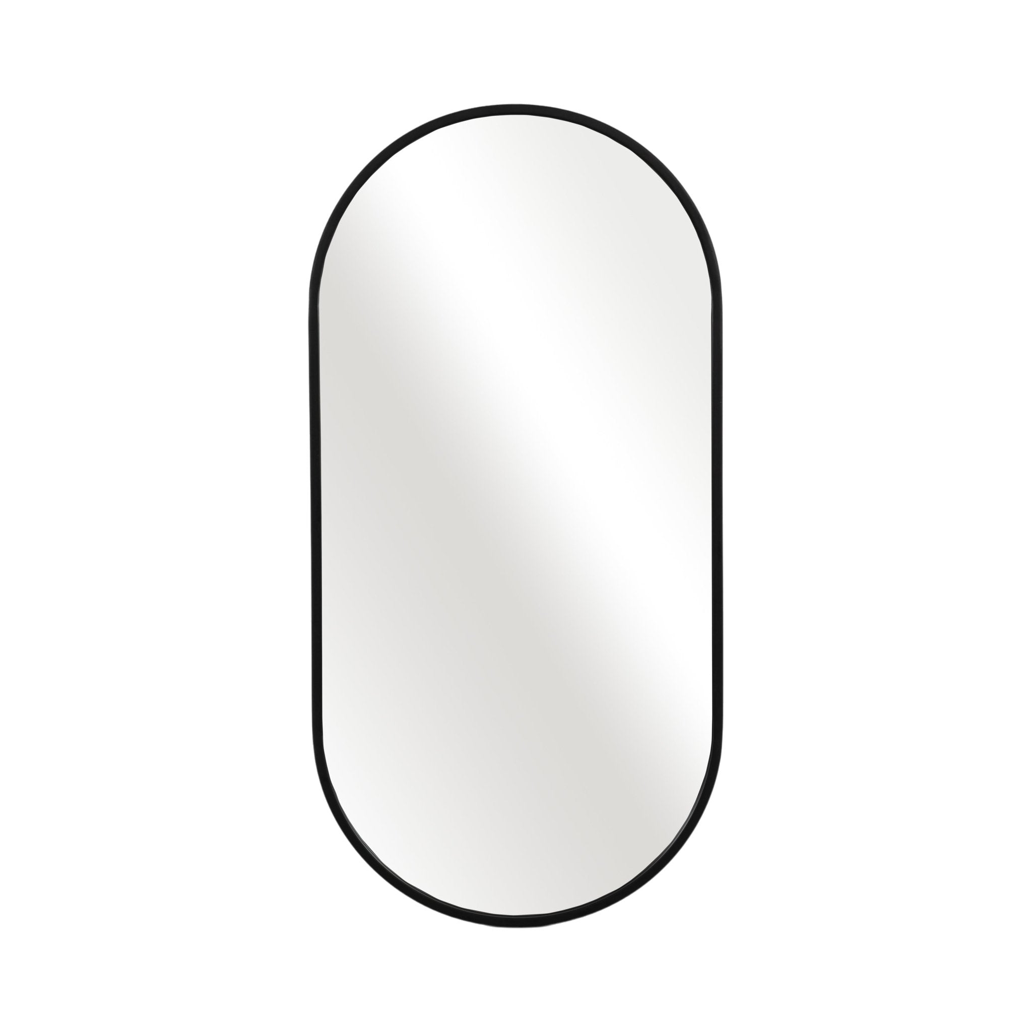 METAL, 20X40 CAPSULE MIRROR, BLACK Mirrors| Sagebrook Home
