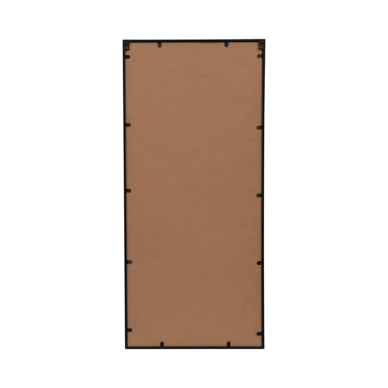 METAL, 20X43 WINDOWPANE MIRROR, BLACK - Al Rugaib Furniture