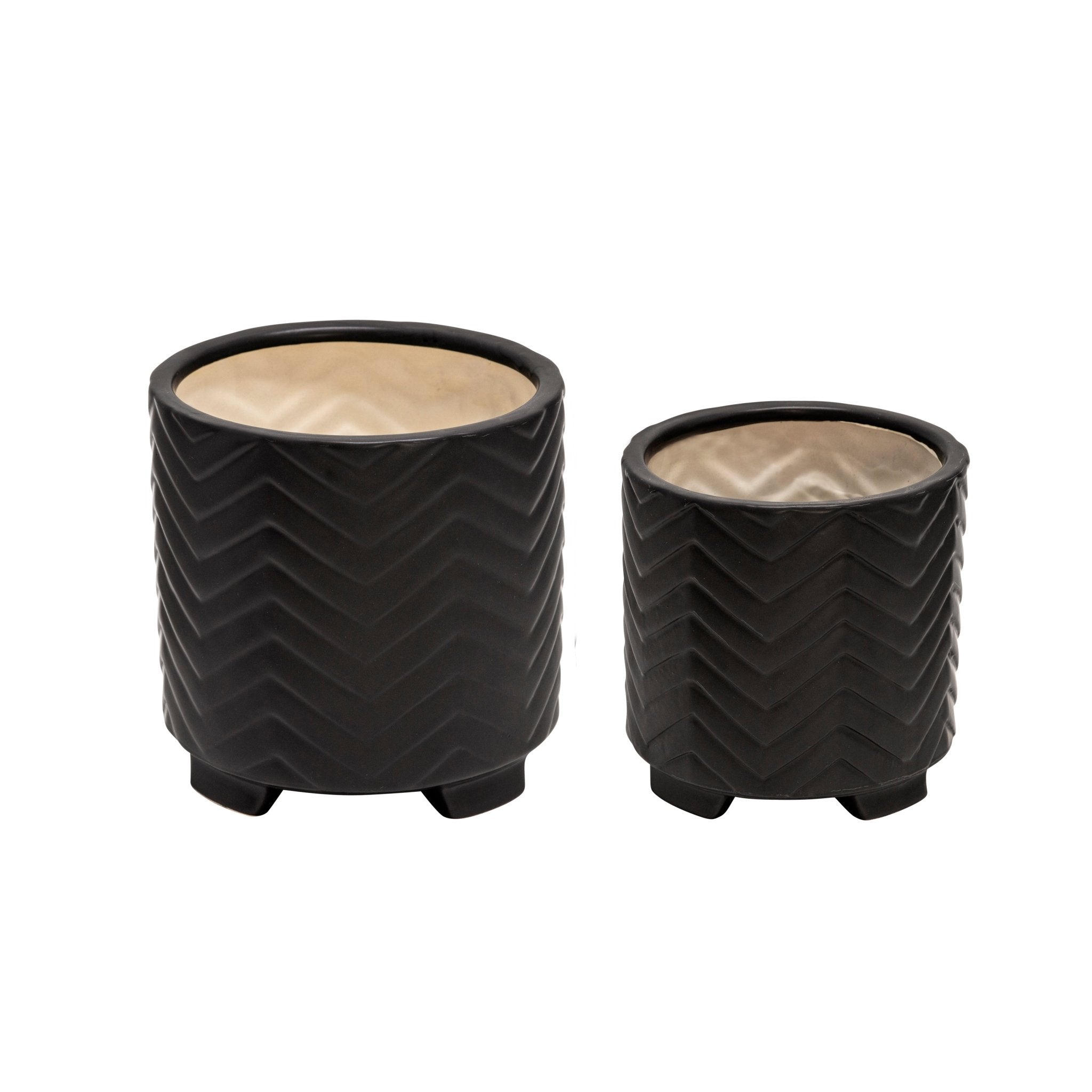 METAL 22"H CUT-OUT VASE, BLACK Outdoor Planters| Sagebrook Home