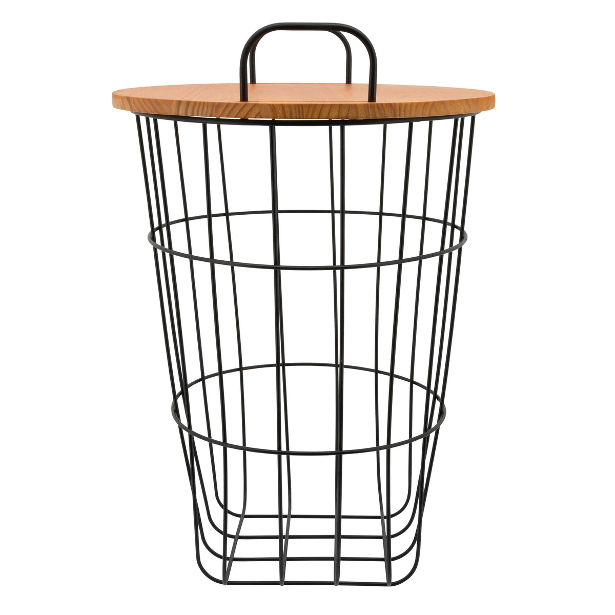 Metal 22"H Storage Basket, Brown Table Decors| Sagebrook Home