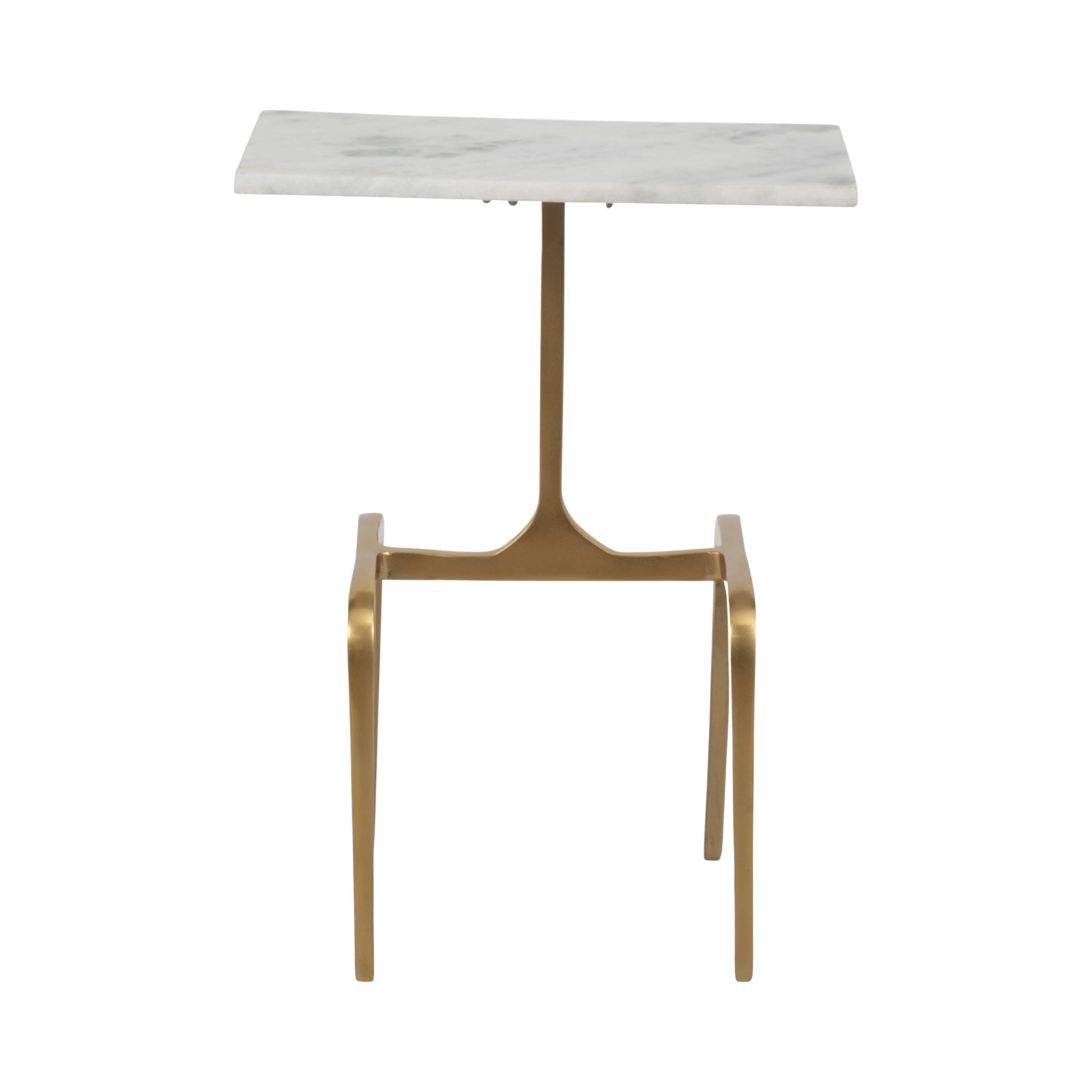 METAL 24" 4-LEGGED ACCENT TABLE, WHITE Accent & End Tables| Sagebrook Home