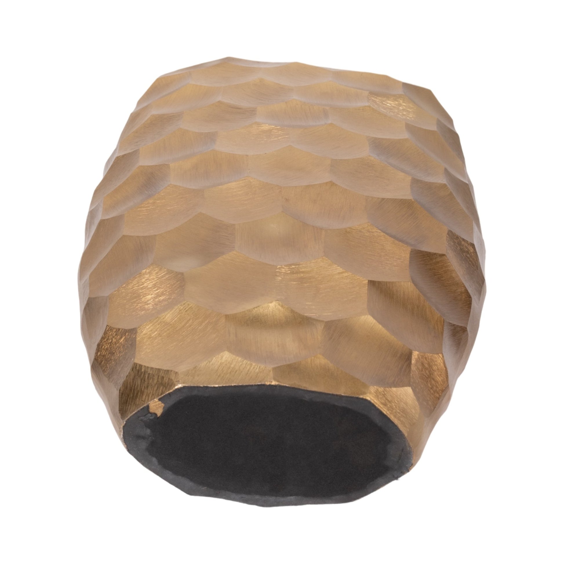METAL, 24" HONEYCOMB VASE, GOLD | Sagebrook Home