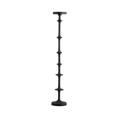METAL, 29" ABACUS FLOOR PILLAR CANDLEHOLDER, BLACK - Al Rugaib Furniture