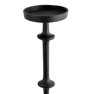 METAL, 29" ABACUS FLOOR PILLAR CANDLEHOLDER, BLACK - Al Rugaib Furniture