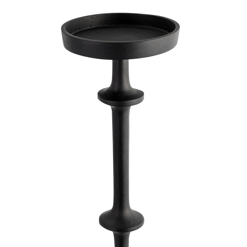 METAL, 29" ABACUS FLOOR PILLAR CANDLEHOLDER, BLACK - Al Rugaib Furniture