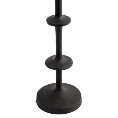 METAL, 29" ABACUS FLOOR PILLAR CANDLEHOLDER, BLACK - Al Rugaib Furniture